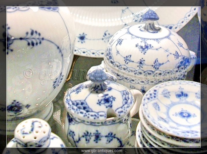Buy blue fluted china Copenhagen